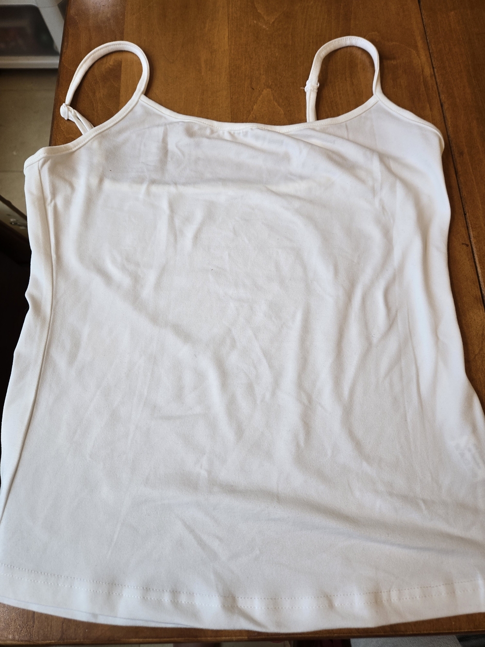 Classic White Women's Camisole with Adjustable Straps